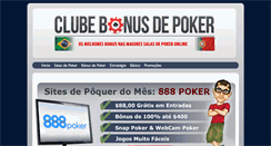 Desktop Screenshot of pokerbonuspt.com